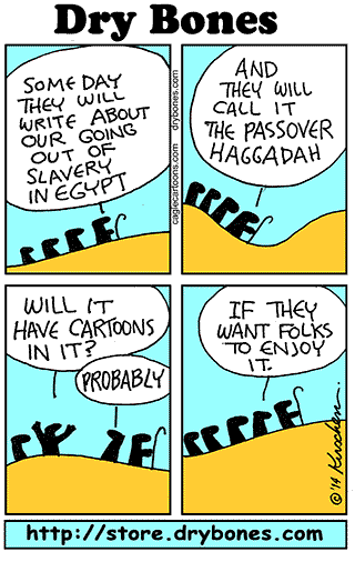 Dry Bones Passover cartoon